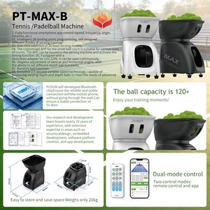 Mesin Pelontar Bola Tenis PUSUN PuShang Profesional Portabel Sederhana PT- Outdoor Kontrol APP Mesin Latihan Tembak Bola Tenis - Product Image 2