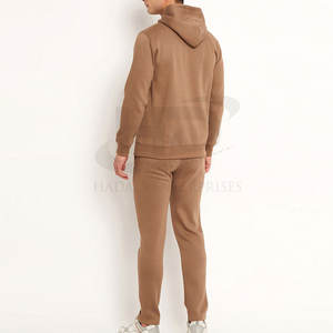 Chándales de lana para hombre recién llegados al por mayor, chándales de lana para hombre de dos piezas de color sólido a la venta - Product Image 3