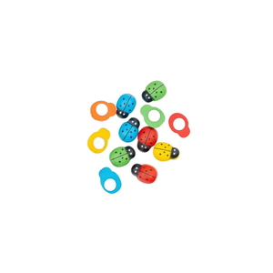 Accessorio in Legno a Forma di Scarabeo ILAN 15mm 12pz Decorazioni per Cucito - Product Image 1