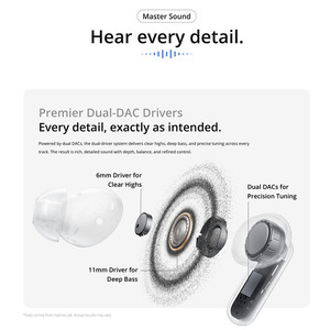 Realme Buds Air8 Pro True Wireless Earbuds With ANC <b>Bluetooth</b> 5.3 Hi-Fi Sound Touch Control IPX4 Waterproof Master White Black - Product Image 4