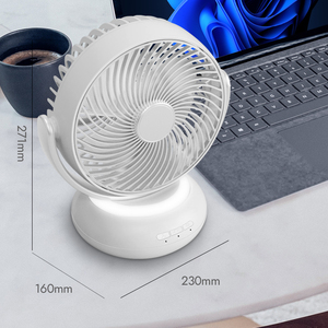 Prix <span class=keywords><strong>de</strong></span> gros d'usine Mini batterie USB portable Ventilateur <span class=keywords><strong>de</strong></span> <span class=keywords><strong>table</strong></span> électrique rechargeable avec veilleuse pour la maison - Product Image 4