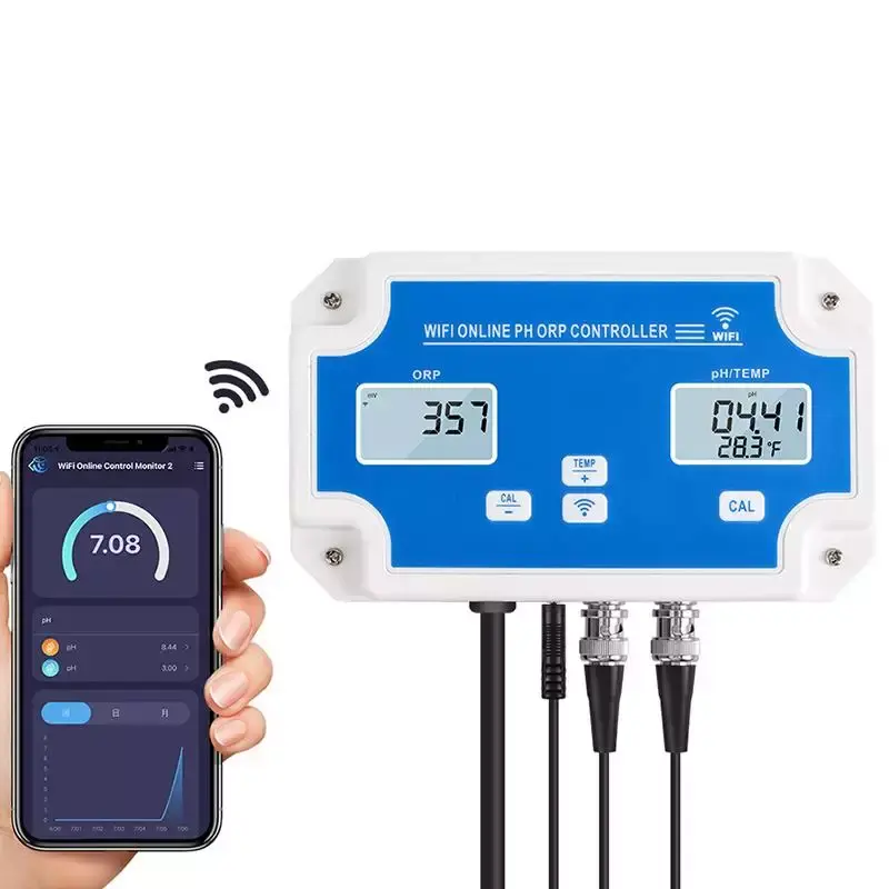 Automatische Ph Orp Controller Online Tank Ph Controller Doseerpomp Hydrocultuur Ph Controller