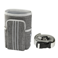 Sac de dressage pour chien en nylon souple grande capacité, pochette de taille portable avec boucle pour l'extérieur