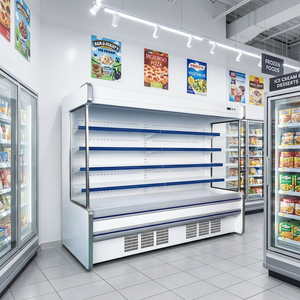 Vitrina Refrigerada Abierta para Frutas, Verduras y Bebidas Lácteas, Equipo de Refrigeración Comercial para Supermercados - Product Image 1