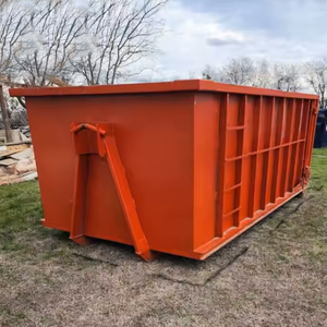 Доступны по индивидуальному заказу, 20 ярдов, 40 ярдов, Штабелируемый крепежный контейнер для твердых отходов большой грузоподъемности с проушином крана - Product Image 6