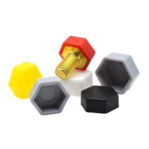 Capuchon de protection d'écrou à tête plate hexagonale M6M8 Couvercle décoratif en plastique étanche à la poussière anti-âge avec filetage M3 - Product Image 3