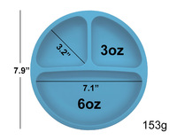 1 pièce, set de Table pour enfants LFGB, en Silicone, pièce de monnaie certifié