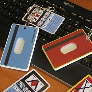 Porta Tarjetas de PVC de Alta Calidad de 2 Colores con Diseño de <span class=keywords><strong>Hunter</strong></span> X <span class=keywords><strong>Hunter</strong></span>, Llavero como Regalo Promocional para Estudiantes y Cosplay - Product Image 3