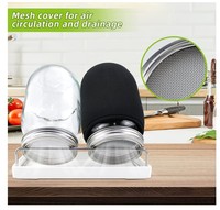 Vente en gros de bocaux en verre nordique pour la culture de graines de 32 oz