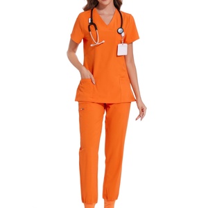 Ensemble de blouses médicales pour femmes - Uniformes naturels pour femmes, ensemble de blouses médicales extensibles et confortables avec tailles régulières et petites - Product Image 3