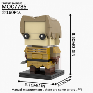 Kits de Ladrillos MOC de <span class=keywords><strong>Jaime</strong></span> Lannister, Inspirados en la Creatividad de Películas de Anime, Contenedor de Ladrillos DIY, Bloques de Construcción para Niños, MOC7785 - Product Image 3