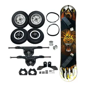 Maytech elektrikli Mountainboard kiti kamyon tekerlekleri Motor kasnağı zamanlama kemeri güverte ayak kayışları ile Combo