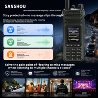 Talkie-walkie UV-36 10W 3G POC double mode avec casque sans fil, portée 0-5km, mégaphone portable haute puissance pour extérieur, batterie 2000-2500mAh