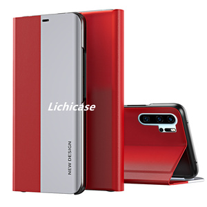 Lichicase Business Cuir Côté Galvanoplastie Placage <span class=keywords><strong>De</strong></span> <span class=keywords><strong>Protection</strong></span> Téléphone Portable Couvre Pour <span class=keywords><strong>Huawei</strong></span> <span class=keywords><strong>P30</strong></span> Pro Stand Case - Product Image 5