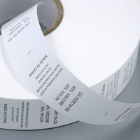 Vente flash - Étiquettes en taffetas de nylon à prix avantageux pour impression par transfert thermique/impression TTR/impression offset