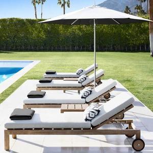 Chaise longue moderne en teck pour hôtel, idéale pour cour, villa, piscine, jardin, terrasse, <span class=keywords><strong>bord</strong></span> <span class=keywords><strong>de</strong></span> <span class=keywords><strong>mer</strong></span>, plage – Durable - Product Image 4