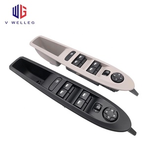 Interruptor de Control del <span class=keywords><strong>Elevalunas</strong></span> Eléctrico 98009290ZD para Citroen C4L, Interruptor de Elevación de Vidrio Delantero Izquierdo, Botón del Controlador de Ventana - Product Image 1