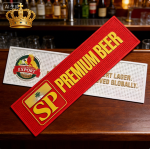 Nouveau tapis de <span class=keywords><strong>bar</strong></span> en PVC antidérapant avec logo personnalisé, taille personnalisée, tapis de service en caoutchouc étanche pour utilisation en <span class=keywords><strong>bar</strong></span> - Product Image 2