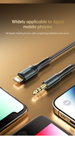 Kabel Audio Aux Profesional CL-6L Nylon Braided Male-Female 3.5mm ke Type-C untuk Komputer, Radio Mobil & Laptop