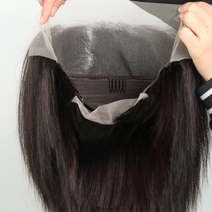 Parrucca 100 brasiliana all'ingrosso dei capelli umani veri capelli umani ad alta densità capelli umani lisci 13x4 pacca frontale di pizzo per le donne - Product Image 5