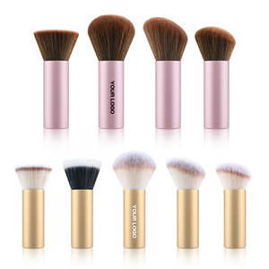 Brochas de Maquillaje Kabuki de Alta Calidad para Base y Contorno, Brochas de Maquillaje Portátiles Personalizadas para Viaje, Venta al Por Mayor - Product Image 1