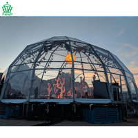Tente Dôme Transparente Imperméable de Haute Qualité 30*30 pour Mariages, Fêtes et Salons Commerciaux, Idéale pour Événements de 300, 400, 500 Personnes