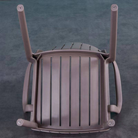 Chaise de jardin personnalisable, écologique, en plastique PP, empilable, légère, portable, design moderne, imperméable, durable, pour l'extérieur