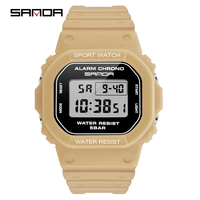 Montres à quartz chronographe tendance de marque SANDA 293, nouvelle arrivée classique, prix bas, promotionnelles, pour hommes, avec bracelet en silicone