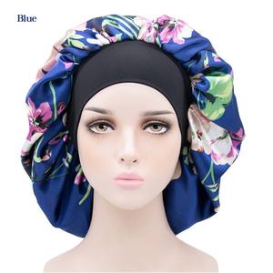 Bonnets pour cheveux avec LOGO personnalisé 8 pouces, Extra Large, en <span class=keywords><strong>Satin</strong></span>, tissu africain Ankara, cire, Double couche - Product Image 2