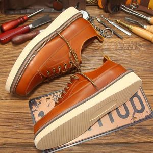 New Men's Dress <b>Shoes</b> High Quality Men's Business Party Leather <b>Shoes</b> Comfortable Cowhide Outdoor Walking <b>Shoes</b> - Product Image 6