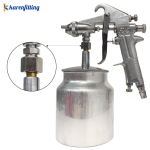 HVLP Suction Feed <b>Spray</b> Gun Set 1.5mm Nozzle 750ml Cup for Primer Topcoat Touch Up Auto Furniture Renovation -001 - Product Image 1
