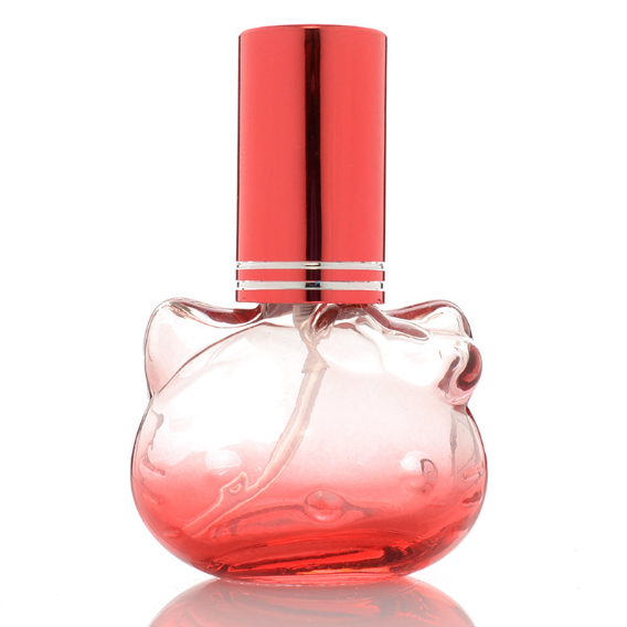 10mlかわいい猫の形の車のペンダント空のボトル車のガラスの香水瓶