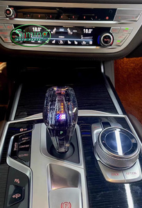 Poignée de levier de changement de vitesse en cristal pour BMW F30 F01 F32 X3 F25 F36 F07 F10 X6 F16 X5 E70 E71, levier de changement de vitesse en cristal, tige courte - Product Image 5