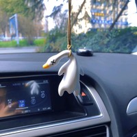Drôle de changement de couleur balançoire canard voiture pendentif rôti blanc rôti canard décor intérieur pour mariage et baptême