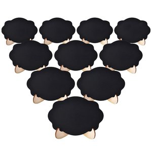 Seis Diseños, Seis Formas, 20 Piezas, Mini Pizarras de Madera, Etiquetas <span class=keywords><strong>para</strong></span> Plantas, Letreros, Tablero de Mensajes, Mini <span class=keywords><strong>Pizarra</strong></span> - Product Image 1