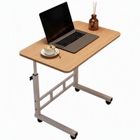 Plateau de lit pour ordinateur portable de qualité supérieure, fiable, avec hauteur réglable et surface de bureau inclinable, idéal pour les petits appartements, les hôpitaux et les voyages