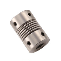 Accouplement à soufflet DR en acier inoxydable pour joint d'arbre de moteur d'encodeur, utilisation avec poulie de synchronisation à jeu nul