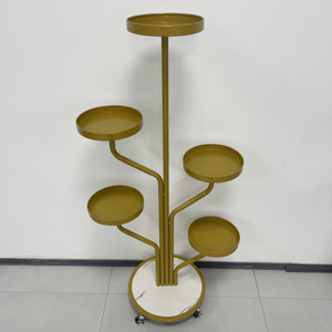 Présentoir à fleurs en métal OEM Pots or décoration intérieure porte-fleurs étagère <span class=keywords><strong>pour</strong></span> pots de fleurs <span class=keywords><strong>pour</strong></span> plantes - Product Image 1