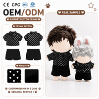 Vêtements de poupée personnalisés en gros OEM/ODM pour tenues de poupées BJD en coton