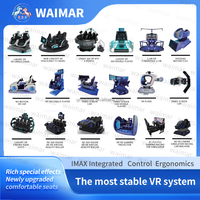 Vr Factory Price 9d 360 Vr Interactive Video Arcade Games Realidad virtual 720 9d Vr Silla Simulador de movimiento