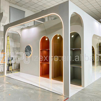 Stand de Exhibición de Alta Gama con Diseño Personalizado y Montaje Rápido, con Iluminación LED, para Ferias Comerciales, Eventos y Exposiciones