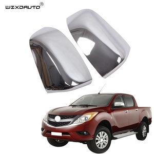 ABS Chrome <b>Mirror</b> Cover <b>Car</b> <b>Mirrors</b> Trim 2 Pcs for BT50 Accessories - Product Image 2