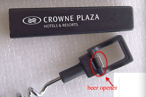 Sacacorchos Portátil de Plástico con Componentes de Acero Inoxidable, Diseño Plano Novedoso, Accesorio de Bar para Hoteles, Precio Económico - Product Image 5