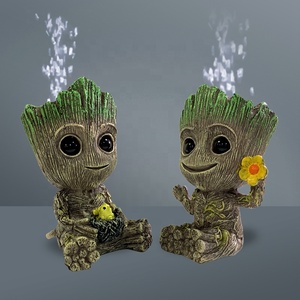 Decorazione per Acquario Ornamento in Resina Carino Baby <span class=keywords><strong>Groot</strong></span> con Pietra a Bolle - Product Image 4