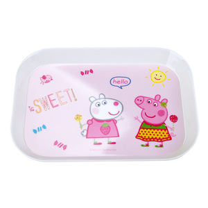 Wuhe Cartoon Rectangular Melamine Plates For Kids Food Serving Dish - Product Image 5