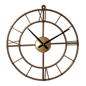 Antique Style Mosaic Mechanical Movement Quartz Scenic Pattern 30mm Thick Plate <b>Modern</b> Design Metal Needle Display <b>Wall</b> <b>Clock</b> - Product Image 1