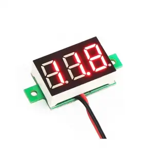 Red 0.36 ''Inch Mini Led DC2.5-30V Volt Điện Áp Meter Màu Đỏ Hiển Thị Kỹ Thuật Số Vôn Kế Tự-Powered Cho Xe Đạp Điện