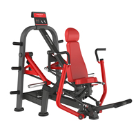 Série d'équipements professionnels de musculation à charge libre pour clubs de fitness commerciaux : machines à presser les pectoraux, les jambes et le dos
