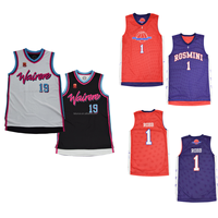 Maillot de basketball réversible personnalisé, uniforme de basketball réversible en double maille sublimée, débardeur d'entraînement athlétique à col en V, OEM ODM