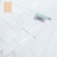 Parure de lit de haute qualité pour hôtel, en percale blanche, taille king, en polycoton, draps de lit, emballage en vrac pour motel